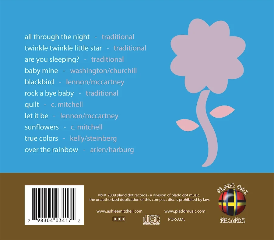 A Lullaby Album Back Cover